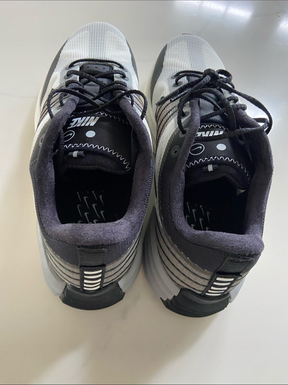 Nike Men’s Black, White and Gray Athletic Running Shoes - Picture 7 of 16
